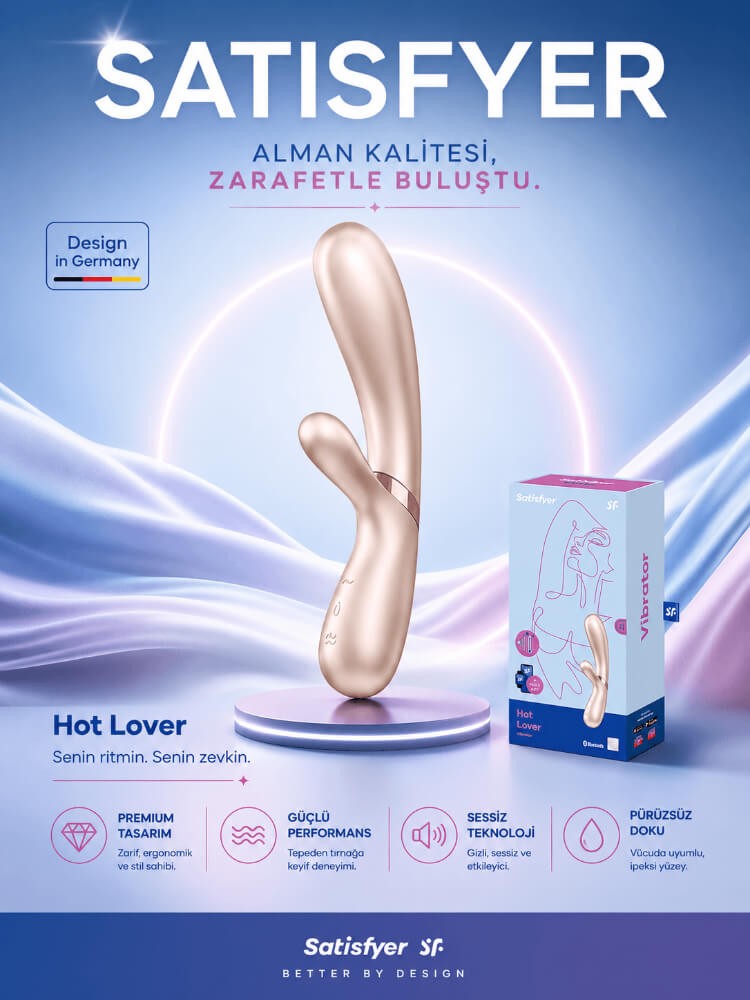 Satifyer Hot Lover G-Bölgesi ve Klitoris Uyarıcı Telefon Kontrollü Isıtmalı Vibratör