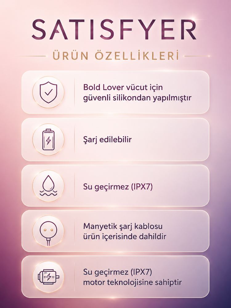 Satisfyer Bold Lover Dark Pink 12 Farklı Titreşim Modlu Parmak Vibratörü 
