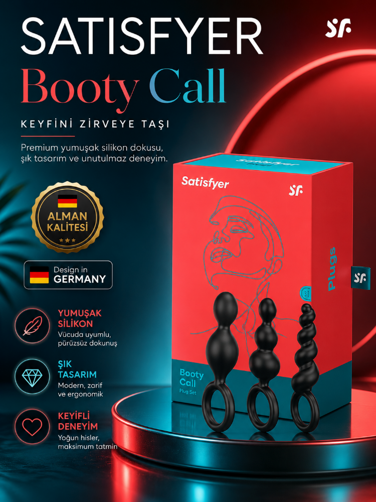 Satisfyer Booty Call Silikon 3 Lü Anal Set