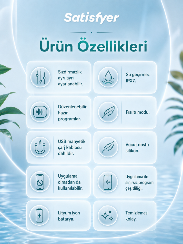 Satisfyer Bullseye Connect Blue App Kontrollü Ayarlanabilir Titreşimli Penis Halkası
