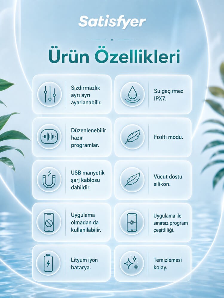 Satisfyer Bullseye Connect Blue App Kontrollü Ayarlanabilir Titreşimli Penis Halkası