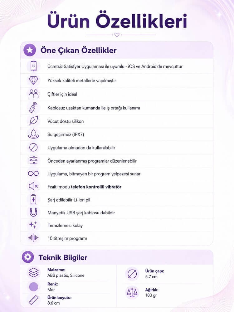 Satisfyer Double Love White Telefon Kontrollü Çiftlere Özel Vibratör