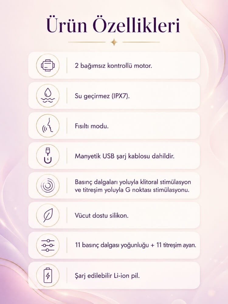Satisfyer Dual Kiss Black Emişli Ve Güçlü Titreşimli G-Spot Vibratör