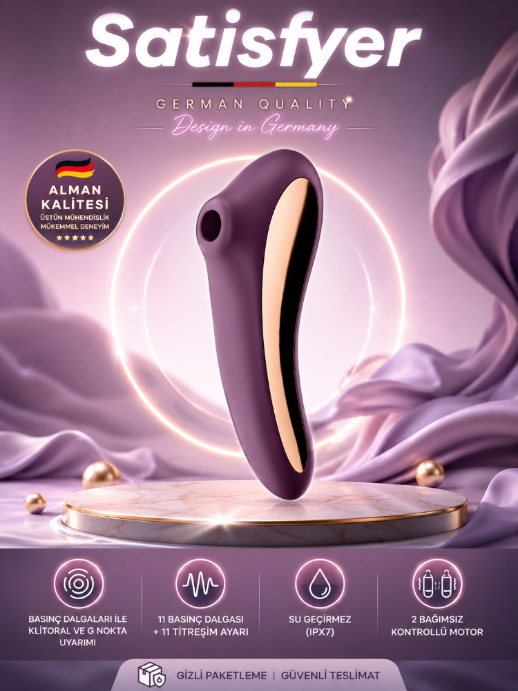 Satisfyer Dual Kiss Purple Emişli Ve Güçlü Titreşimli G-Spot Vibratör