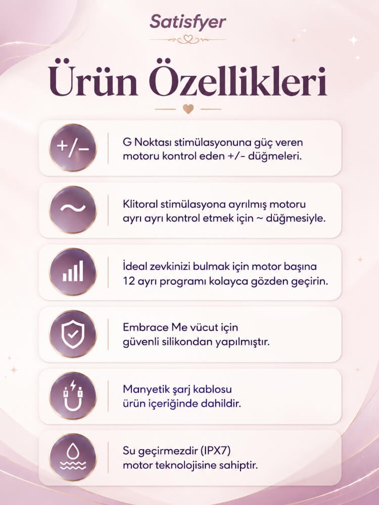 Satisfyer Embrace Me Turquoise 2 Motorlu Ultra Esnek Güçlü Titreşimli Rabbit Vibratör