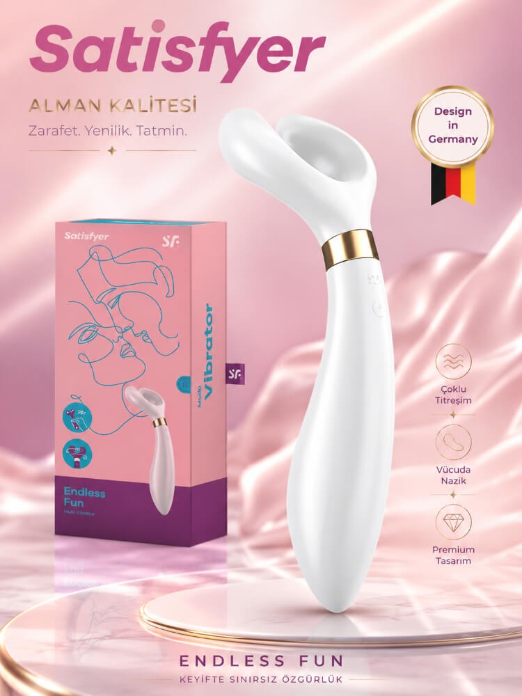 Satisfyer Endless Fun White Çiftlere Özel Multi Vibratör & Penis Halkası