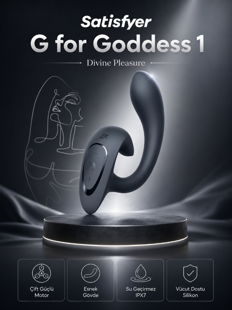 Satisfyer G for Goddess 1 Klitoris ve G Bölgesi Uyarıcı Vibratör Gri