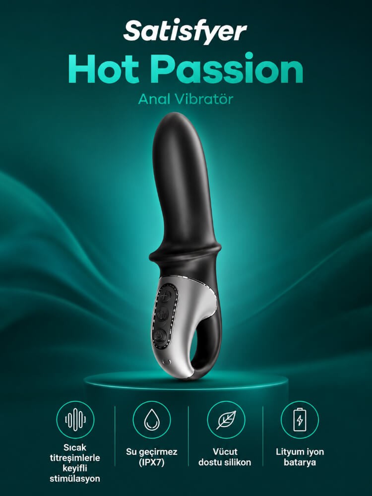 Satisfyer Hot Passion Connect App Kontrollü Akıllı Isıtma ve Güçlü titreşimli Vibratör 