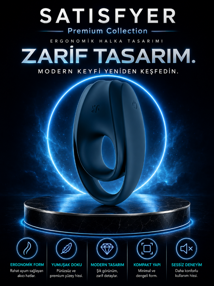 Satisfyer Incredible Duo 12 Modlu Şarjlı Su Geçirmez Penis Halkası