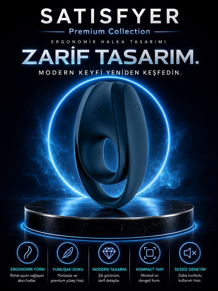 Satisfyer Incredible Duo 12 Modlu Şarjlı Su Geçirmez Penis Halkası