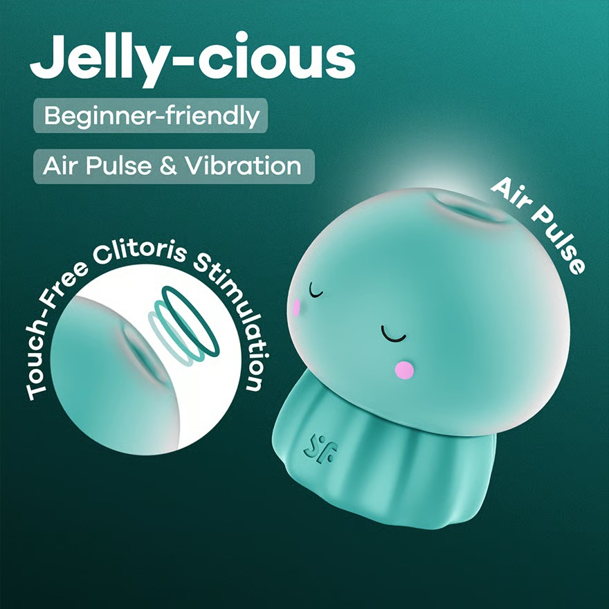 Satisfyer Jelly-cious USB-C Şarjlı Hava Dalgası ve Titreşimli Vibratör