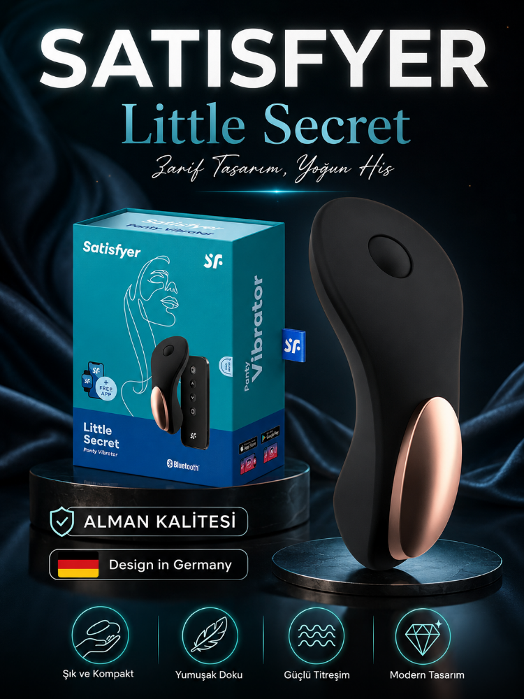 Satisfyer Little Secret Kumandalı Giyilebilen Telefon Uyumlu Lüks Vibratör
