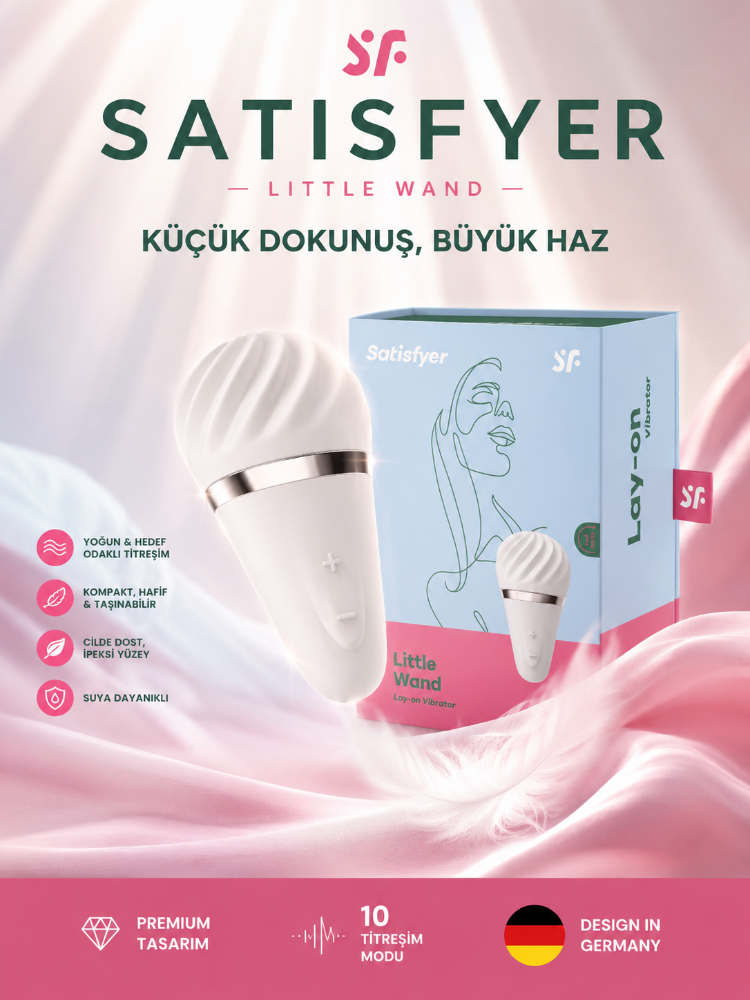 Satisfyer Little Wand 15 Modlu Titreşimli Klitoris Uyarıcı ve Masaj Vibratörü