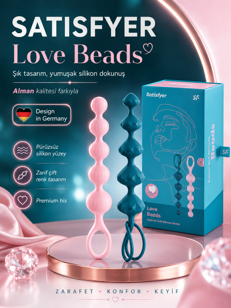 Satisfyer Love Beads Renkli Silikon Anal Toplar