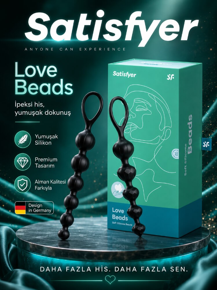 Satisfyer Love Beads Siyah Anal Toplar