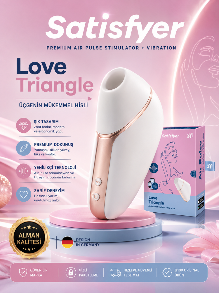 Satisfyer Love Triangle Klitoris Stimülatörü ve App Kontrol Titreşimli Vibratör
