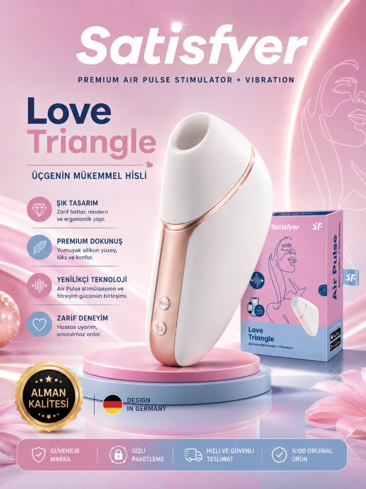 Satisfyer Love Triangle Klitoris Stimülatörü ve App Kontrol Titreşimli Vibratör