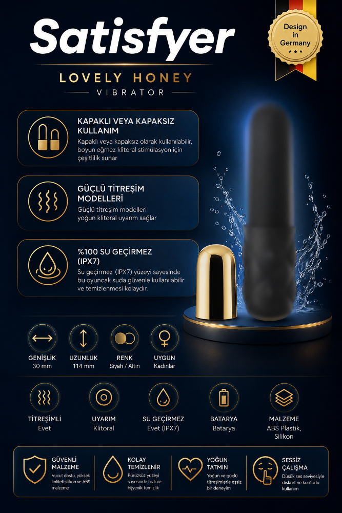 Satisfyer Lovely Honey Mini Ruj Vibratör