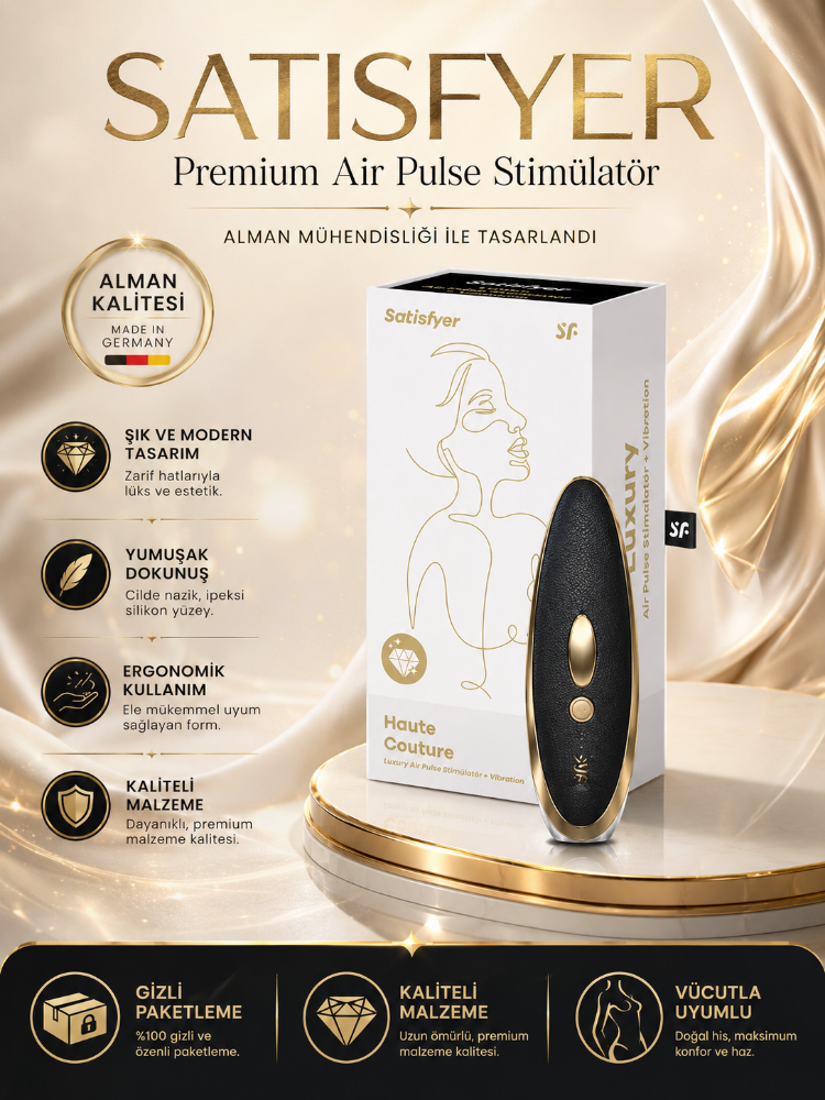 Satisfyer Luxury Haute Couture Black Klitoral Smilasyon Vibratörü