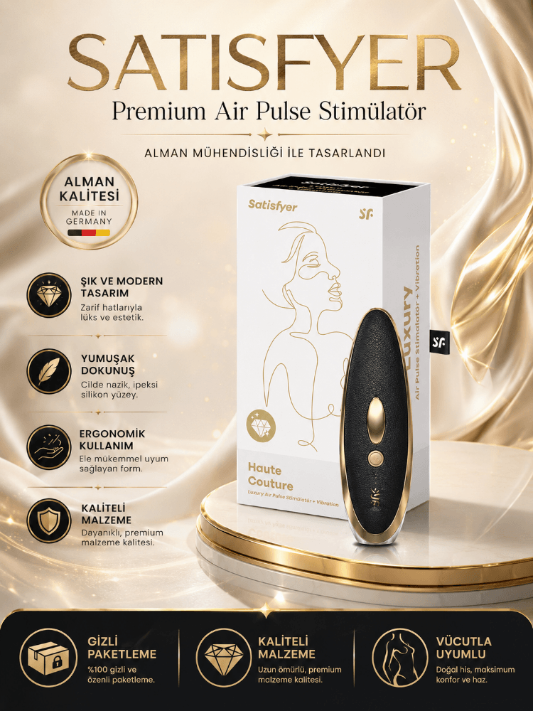 Satisfyer Luxury Haute Couture Black Klitoral Smilasyon Vibratörü