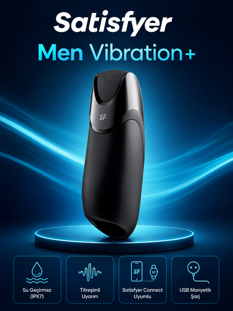 Satisfyer Men Vibration+ Telefon Kontrollü Titreşimli Süper Mastürbatör