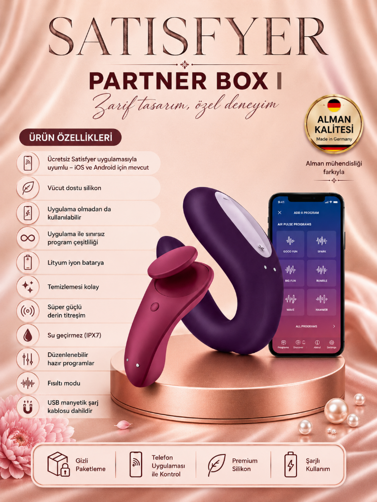 Satisfyer Partner Box 1 App Kontrollü Vibratör Seti