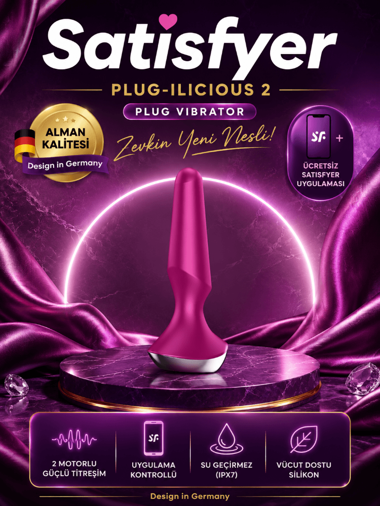 Satisfyer Plug İlicious 2 - Telefon Uyumlu Şarjlı Anal Vibratör Plug
