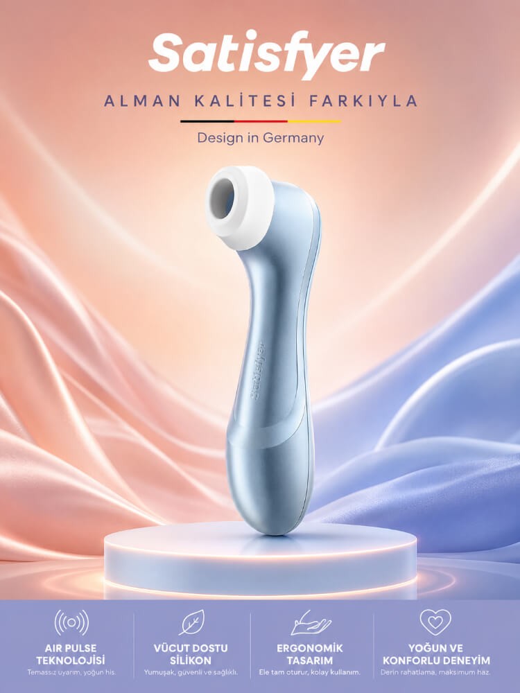 Satisfyer Pro 2 Blue 11 Farklı Emiş Programlı Klitoris Uyarıcı Vibratör 