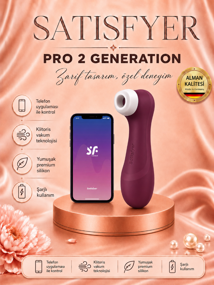 Satisfyer Pro 2 Generation 3 Liquid Air Teknoloji App Kontrollü Emişli&Titreşimli Vibratör