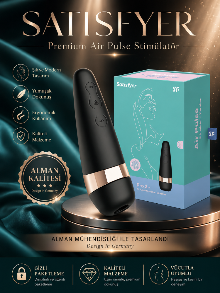 Satisfyer Pro 3+ Klitoral Smilasyon ve Titreşimli Vibratör