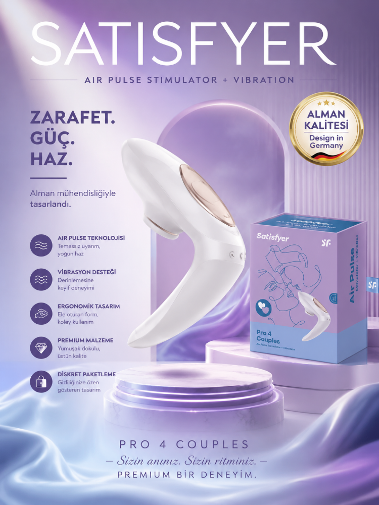 Satisfyer Pro 4 Çiftlere Özel Klitoris Emici Titreşim Vibratör