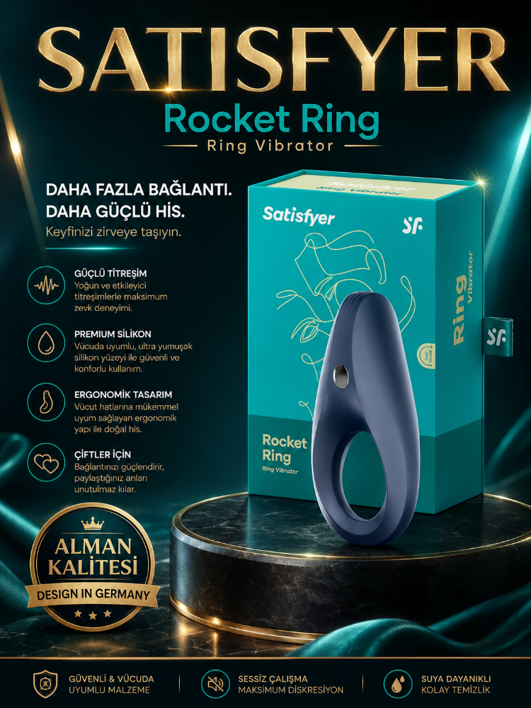 Satisfyer Rocket Ring Şarjlı Penis Halkası
