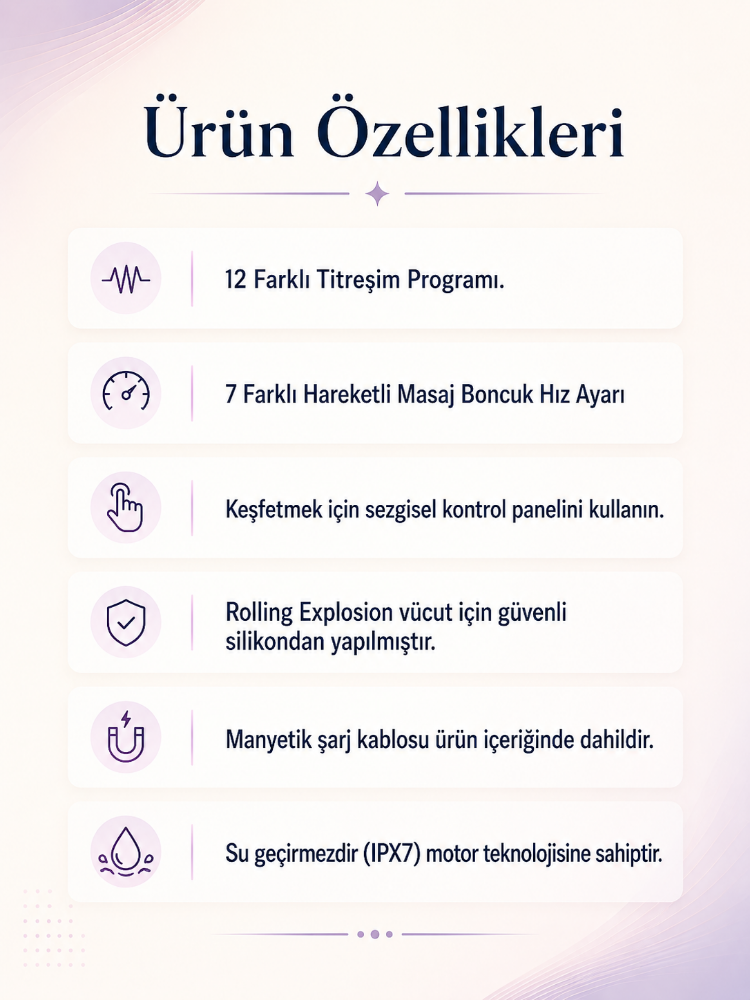 Satisfyer Rrrolling Explosion Black Hareketli Boncuklu Titreşimli Vibratör