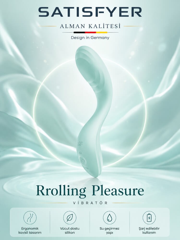 Satisfyer Rrrolling Pleasure Mint Hareketli Boncuklu Titreşimli Vibratör
