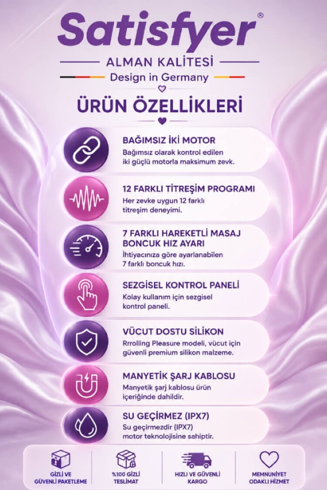 Satisfyer Rrrolling Pleasure Mint Hareketli Boncuklu Titreşimli Vibratör