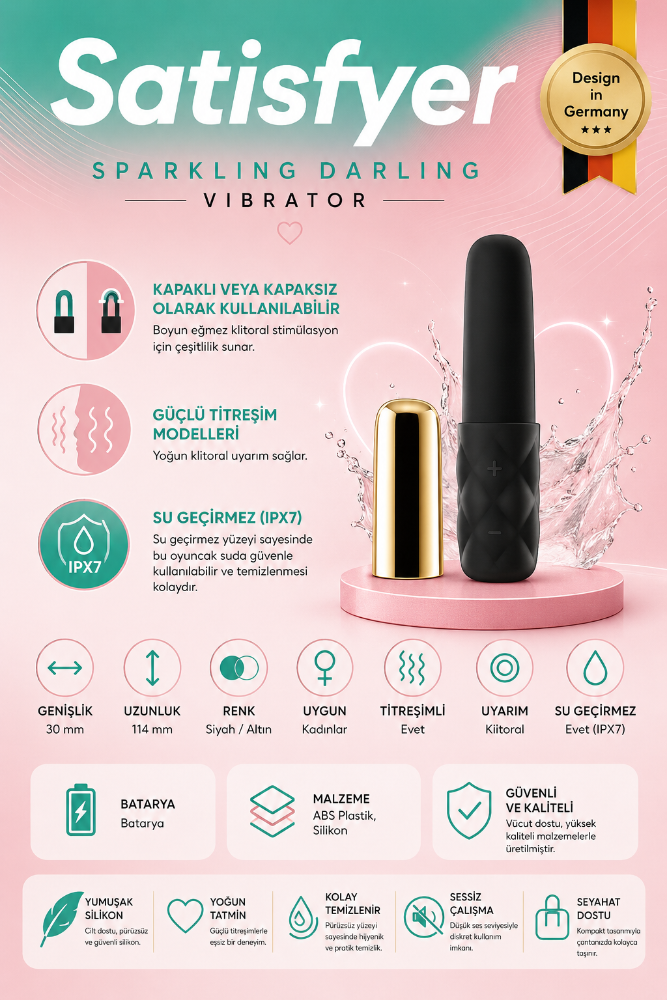 Satisfyer Sparkling Darling Mini Ruj Vibratör
