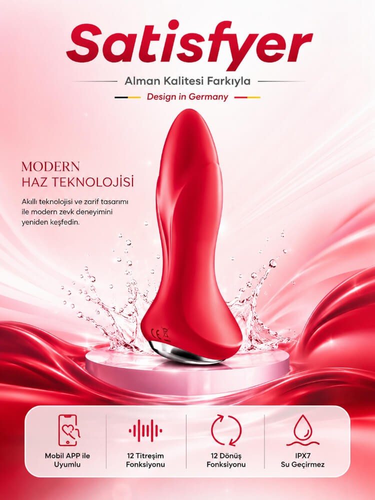 Satisfyer Telefon Kontrollü Rotator Plug 1