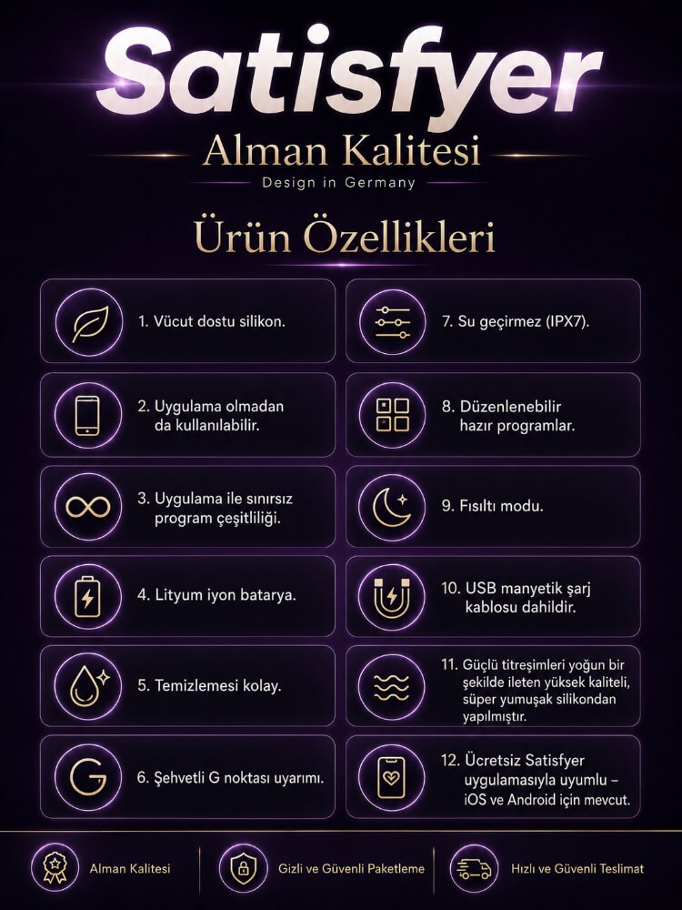 Satisfyer Top Secret+ Black App Kontrollü Anal Ve Vajinal Giyilebilen Vibratör