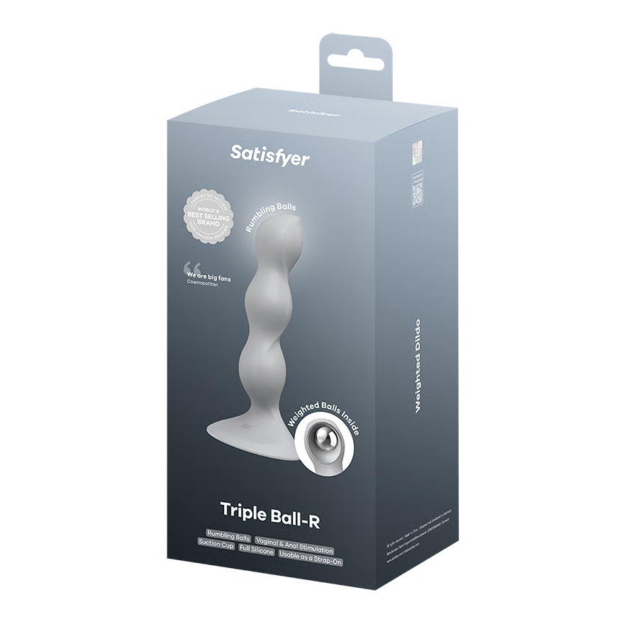 Satisfyer Triple Ball-R Gri Silikon Anal Plug
