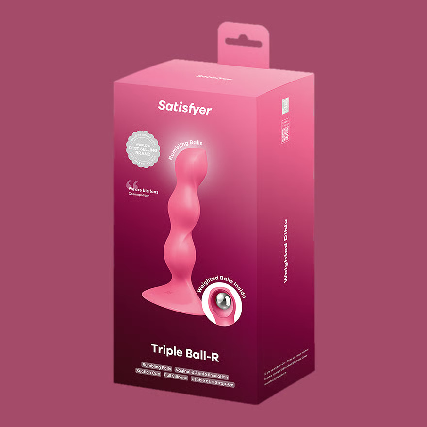 Satisfyer Triple Ball-R Pembe Silikon Anal Plug