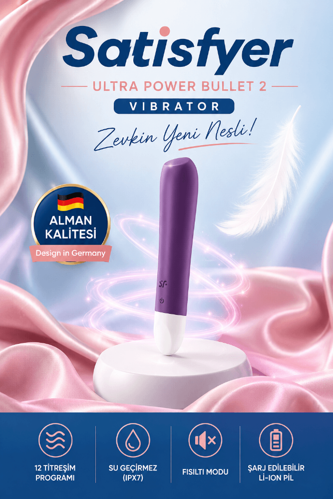 Satisfyer Ultra Power 2 - 12 Modlu Titreşimli Şarjlı Mini Mor Vibratör