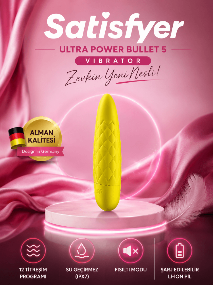 Satisfyer Ultra Power 5 - 12 Fonksiyonlu Titreşimli Şarjlı Mini Vibratör