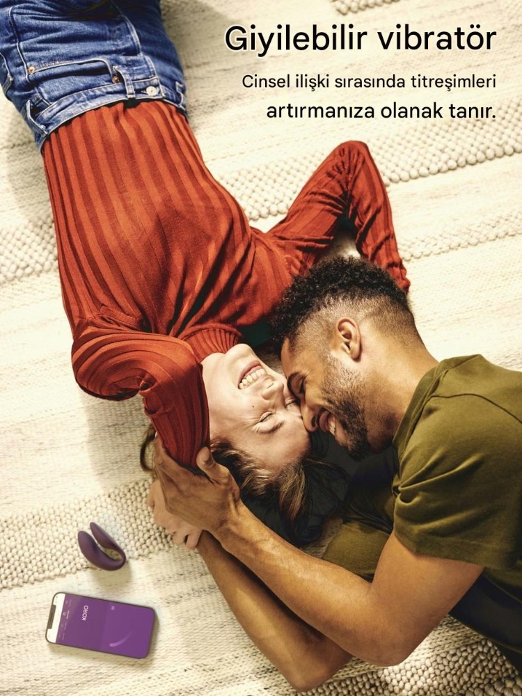 We-Vibe Chorus Purple Çiftlere Özel Telefon Kontrol Vibratör 