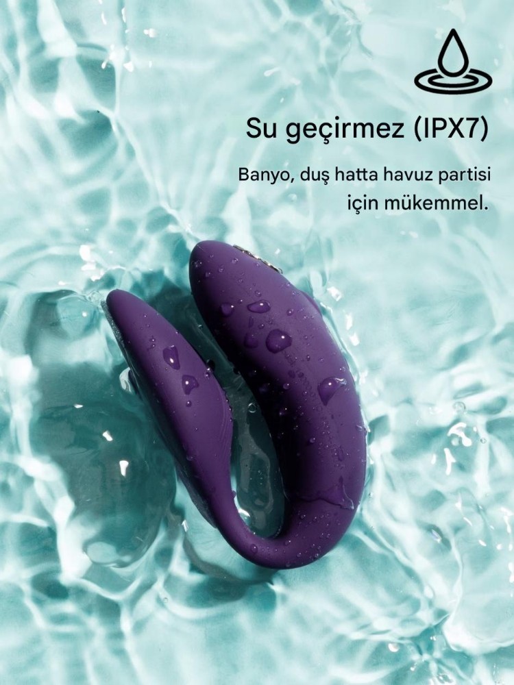 We-Vibe Chorus Purple Çiftlere Özel Telefon Kontrol Vibratör 