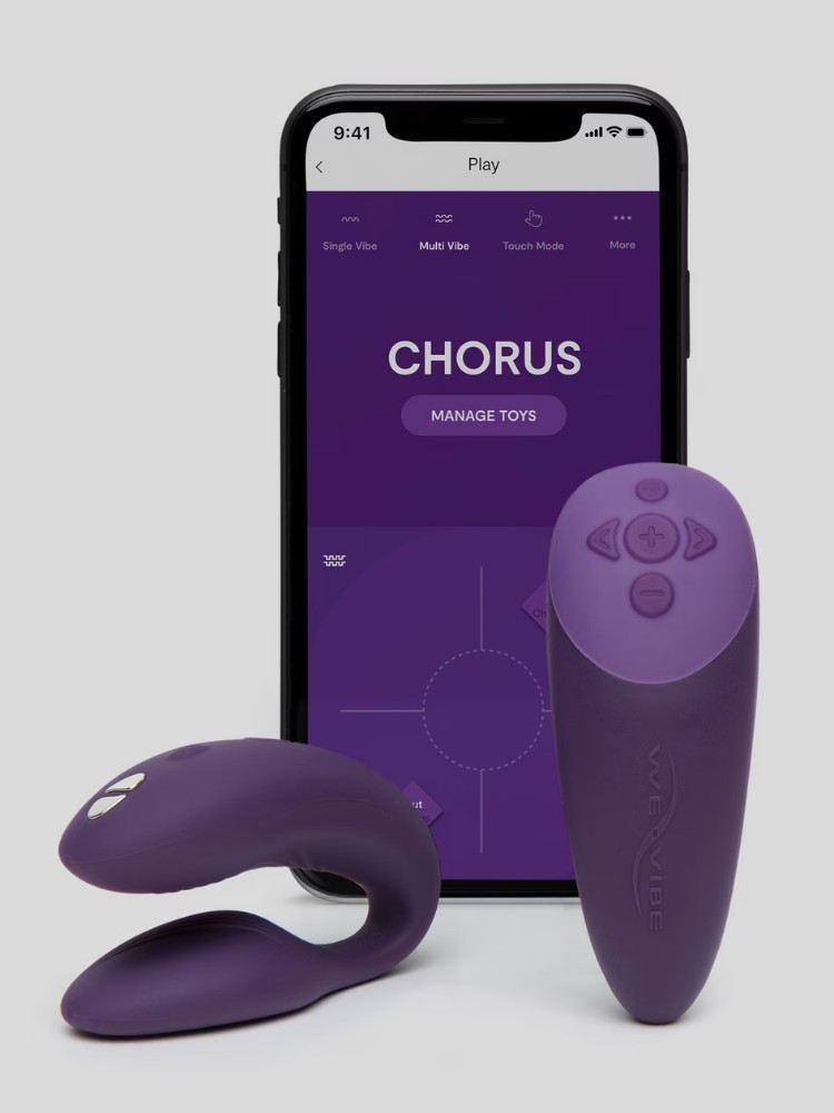 We-Vibe Chorus Purple Çiftlere Özel Telefon Kontrol Vibratör 