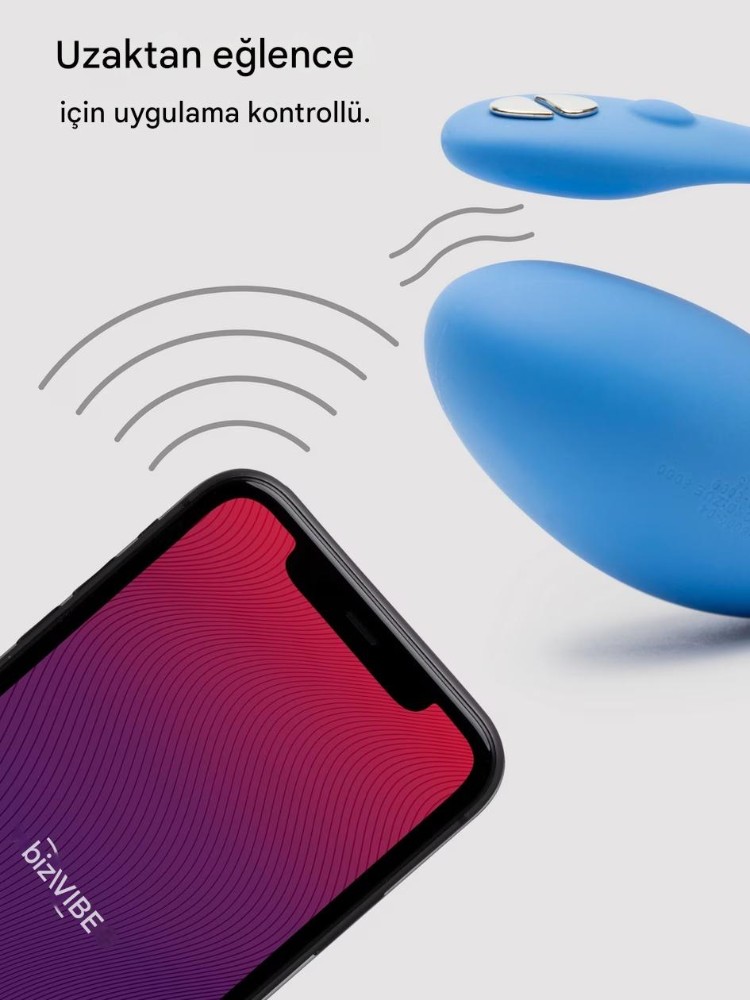 We-Vibe Jive Giyebilir Uygulama İle Heryerden Kontrol Edilebilen Titreşim Vibratör