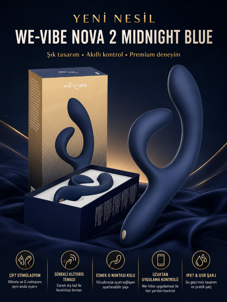 We-Vibe Nova 2 Midnight Blue Telefon Kontrollü Rabbit Vibratör