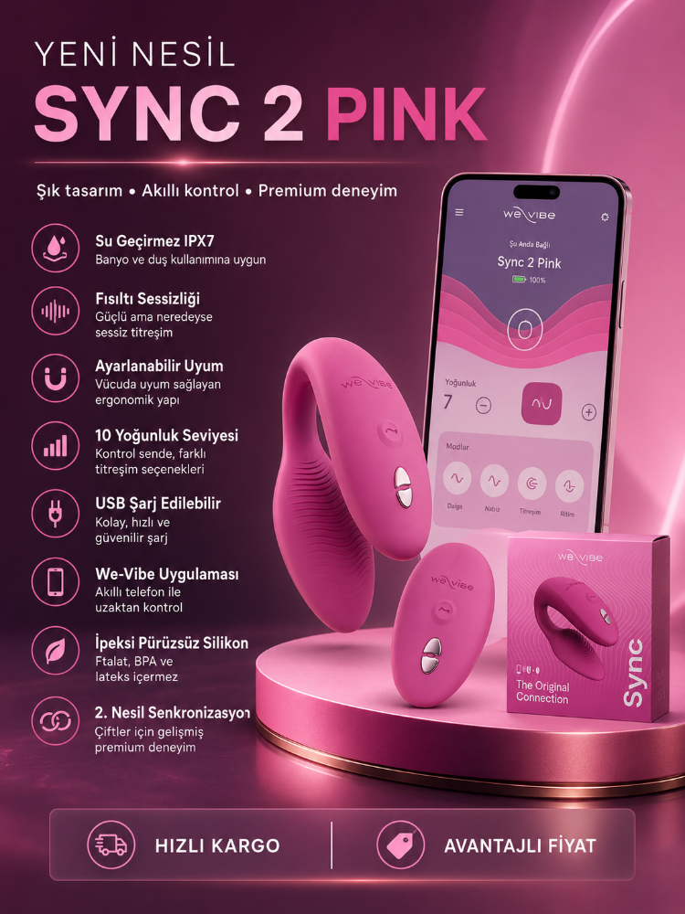 We-Vibe Sync 2 Pink App Kontrollü Couple Vibratör