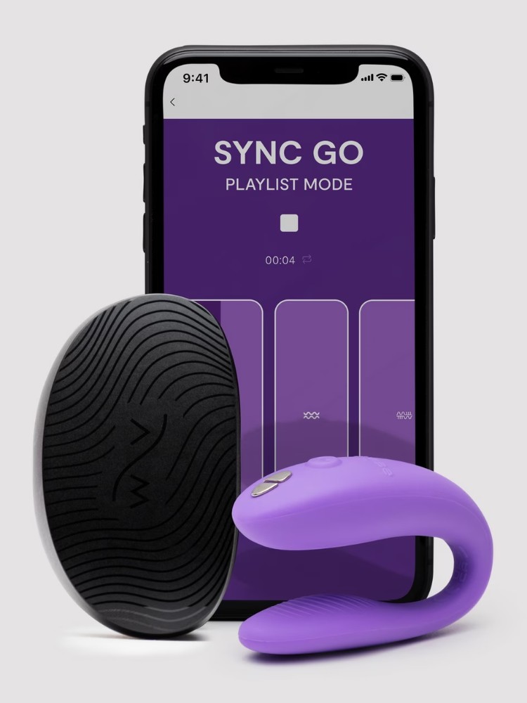 We-Vibe Sync Go Giyilebilir Mor Vibratör