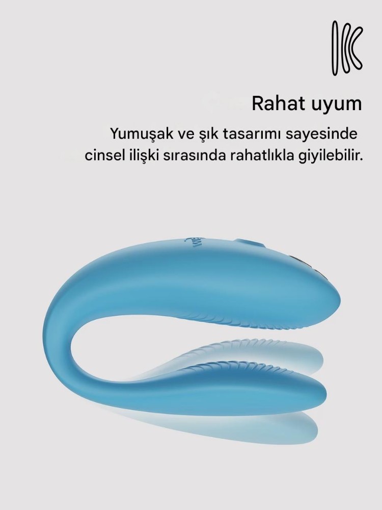We-Vibe Sync Go Giyilebilir Turkuaz Vibratör